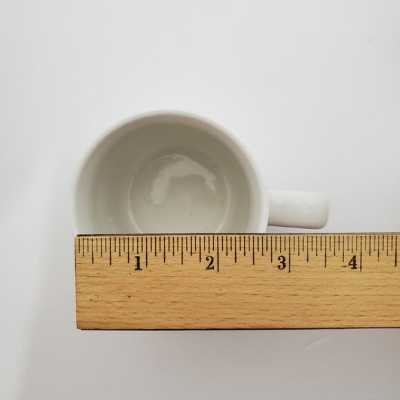 Vtg MCM Floral Stoneware Mugs Blue Brown & Yellow 4oz China 4 Floral Patterns - Picture 11 of 15